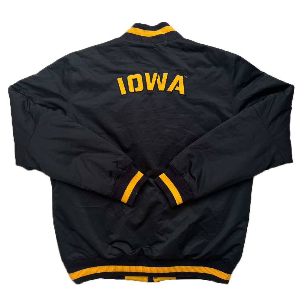 Iowa Hawkeyes Black Vintage Varsity Jacket